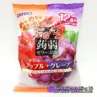 Thạch Orihiro 240g vị Nho đen và Táo.
