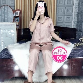 Đồ bộ phi lụa bèo chất lụa đẹp cao cấp MS BỘ PHI LỤA 06