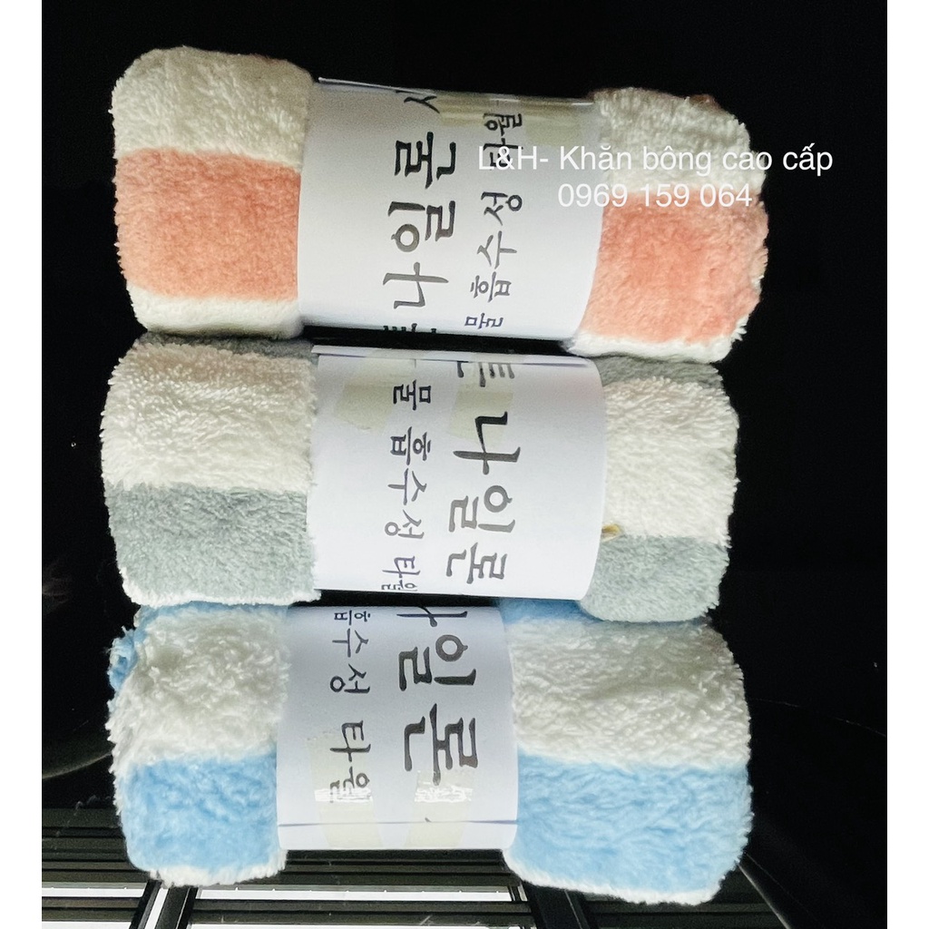 Combo 5 khăn lông cừu, siêu mềm, siêu mịn, KT 30x50cm