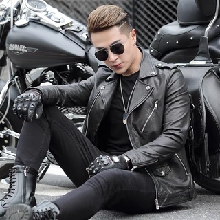 Áo khoác da nam biker mẫu mới nhất 2022
