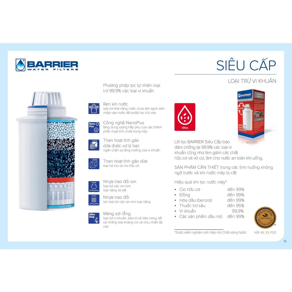 Bình Lọc Nước Kova Barrier Eco BA-ECO-B 2.6L