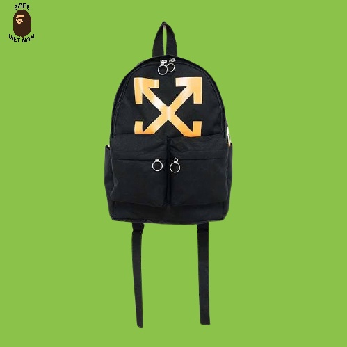 [Best Quality] Balo Off White, Off White Backpack chất liệu vải Canvas, 2 màu Đen, Camo BapeVN