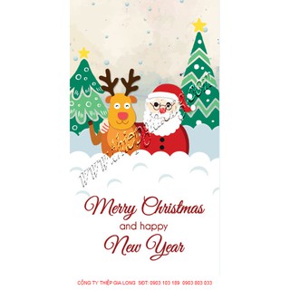 COMBO 50 Thiệp Noel Nhí