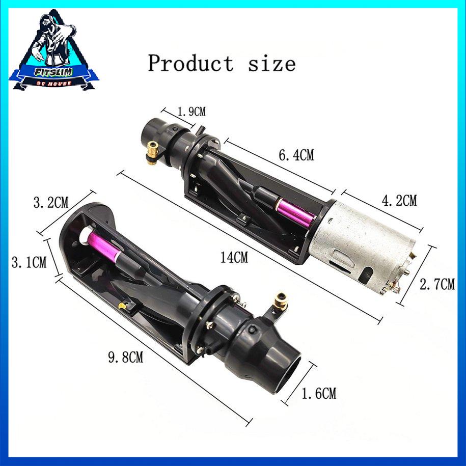 380 Động cơ Bơm phun Bộ đẩy nước Turbo Công suất Servo Jet Bộ cho RC Boat [8/22]