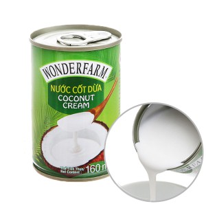 Nước Cốt Dừa Wonderfarm Coconut Cream Lon 400ml