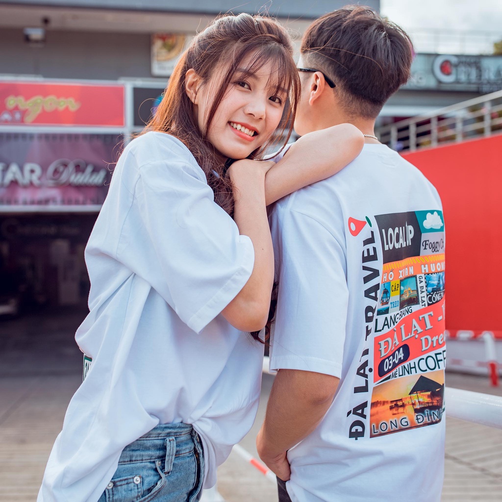 Áo Thun Tay Lỡ LOCAL UP  Đà Lạt Travel Áo Phông Cotton Nam Nữ Unisex - Over Size Form Rộng | BigBuy360 - bigbuy360.vn