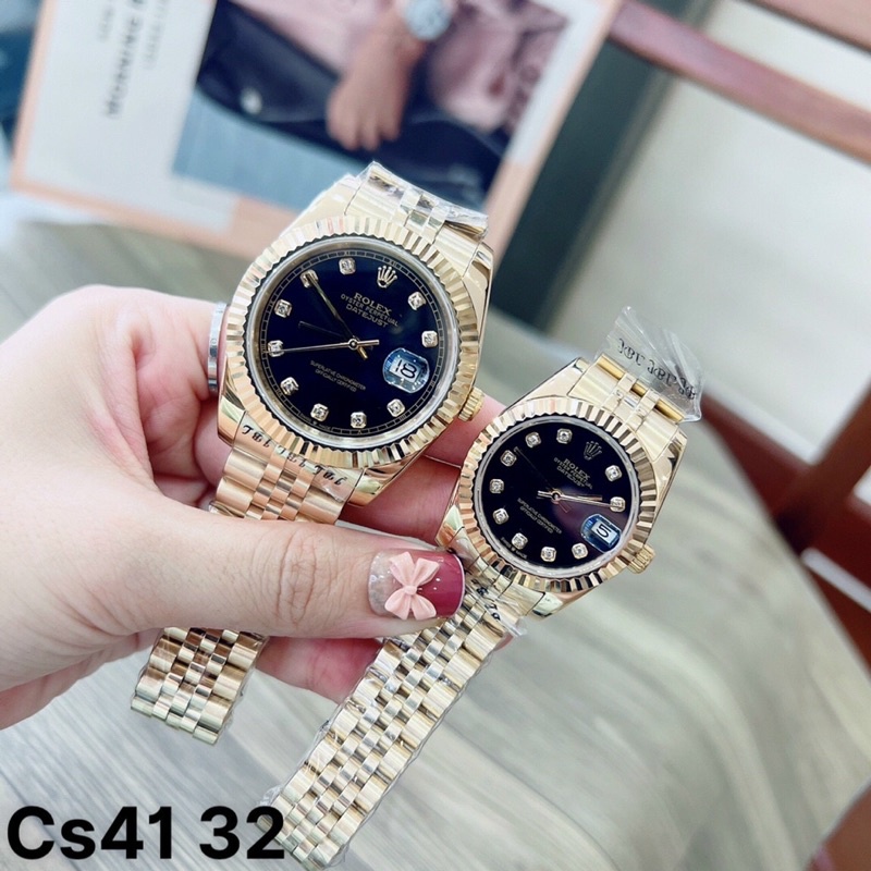 Đồng Hồ Nam Nữ 40/32mm - Đồng Hồ Rolex máy nhật - Bản Cao Cấp Bảo Hành 2 năm
