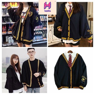 Áo Cardigan Nữ Viền Vàng - Áo Len Nữ Mỏng Nhẹ