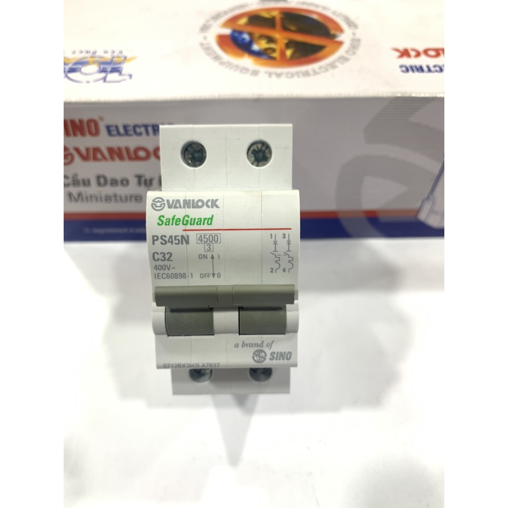 Cầu Dao,CB 2P, Sino Vanlock - 10A-20A-25A-32A-40A-50A-63A