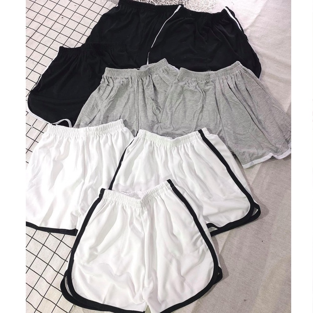 Quần Đùi Sọc Viền Nữ Short Thể Thao Dáng Ngắn Mặc Ở Nhà Đi Ngủ Tập Gym Sport Ulzzang - Vietstar