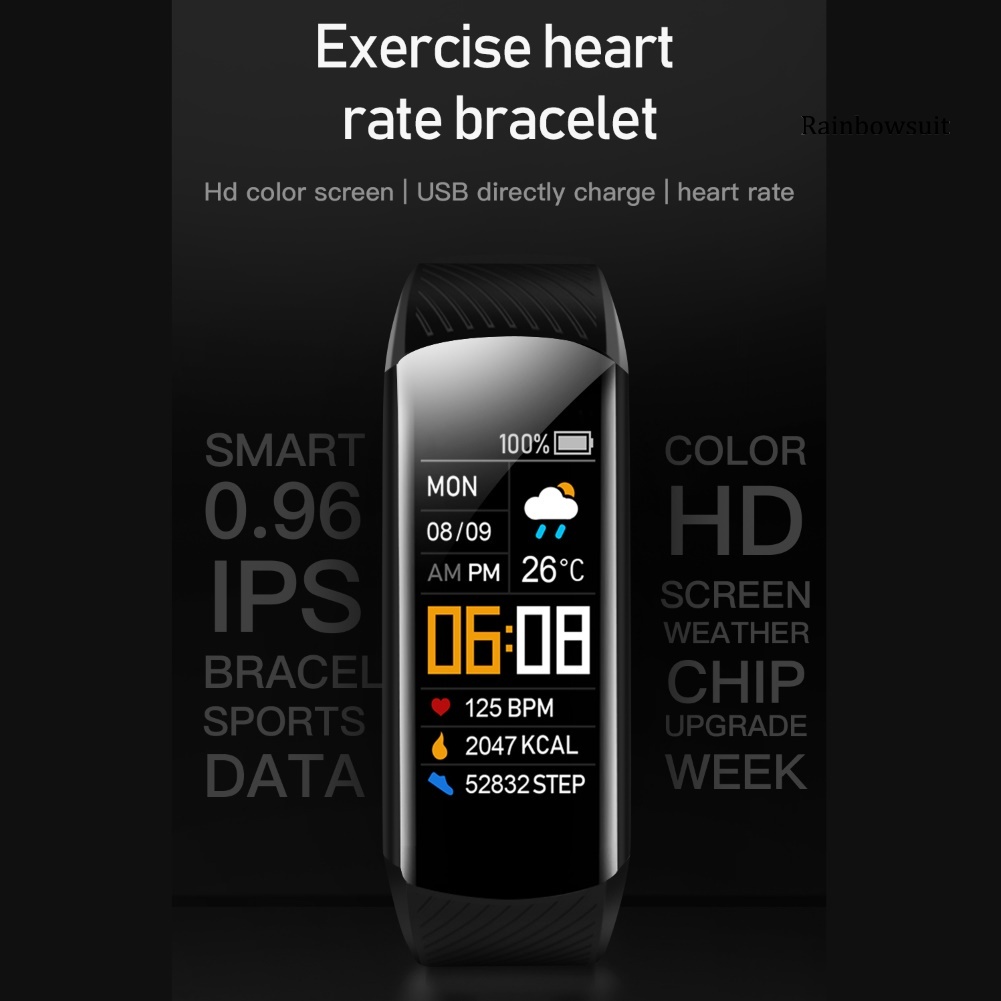 Vòng Đeo Tay Thông Minh C5S Chống Nước Theo Dõi Sức Khỏe Kèm Phụ Kiện