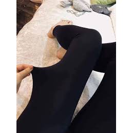 Quần legging tất mặc nhà mặc ngủ và quần tập Gym siêu co dãn kèm túi gấu Cute | WebRaoVat - webraovat.net.vn