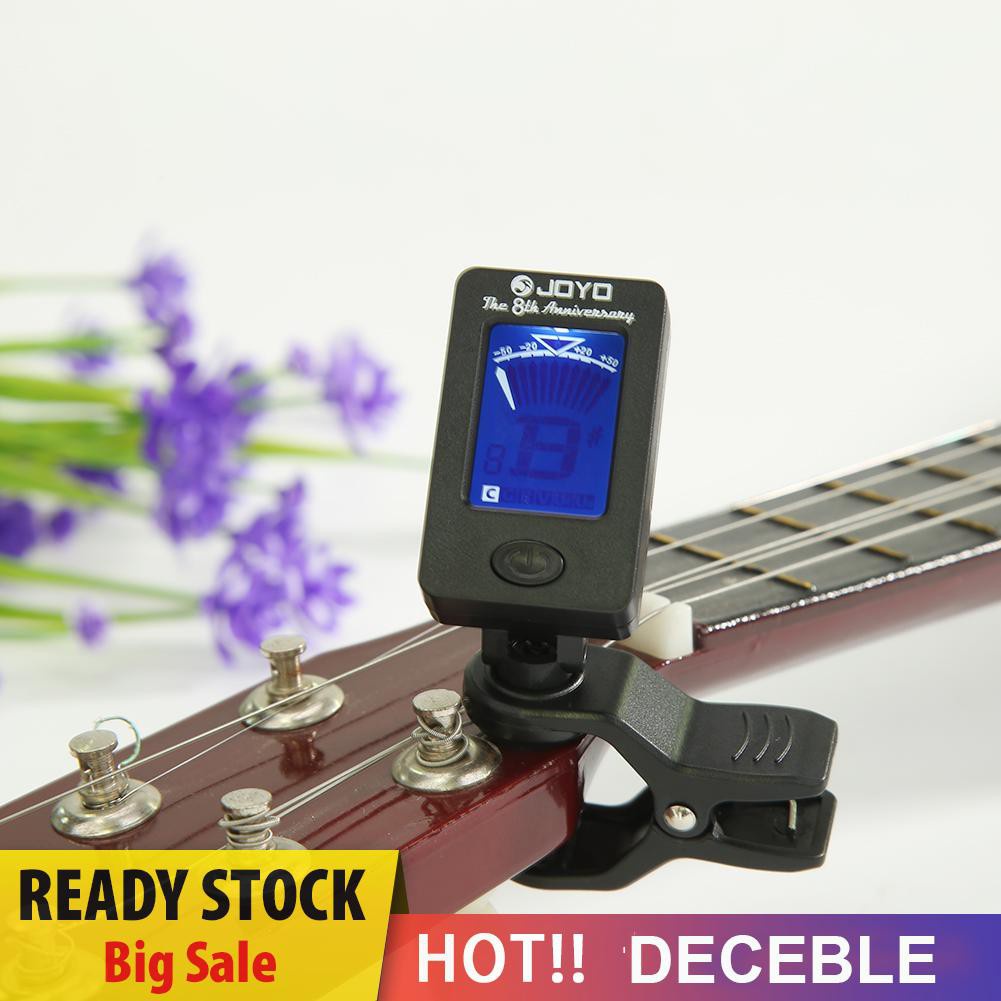 Deceble JOYO JT-01 Clip-on Guitar Tuner Violin Ukulele Chromatic Bass Accessories