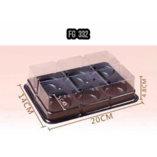 10 hộp nhựa đựng 6 bánh trung thu tròn FG332 FG334 FG335