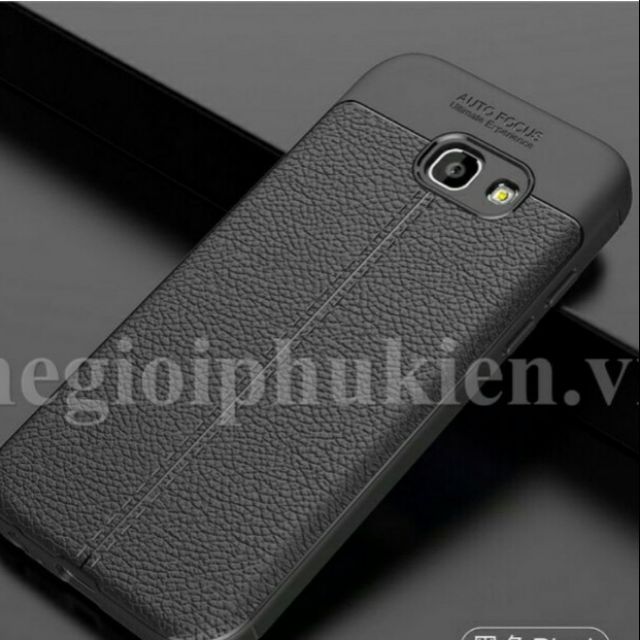 Ốp lưng dẻo vân da Auto Focus cho samsung A7 2017/A720