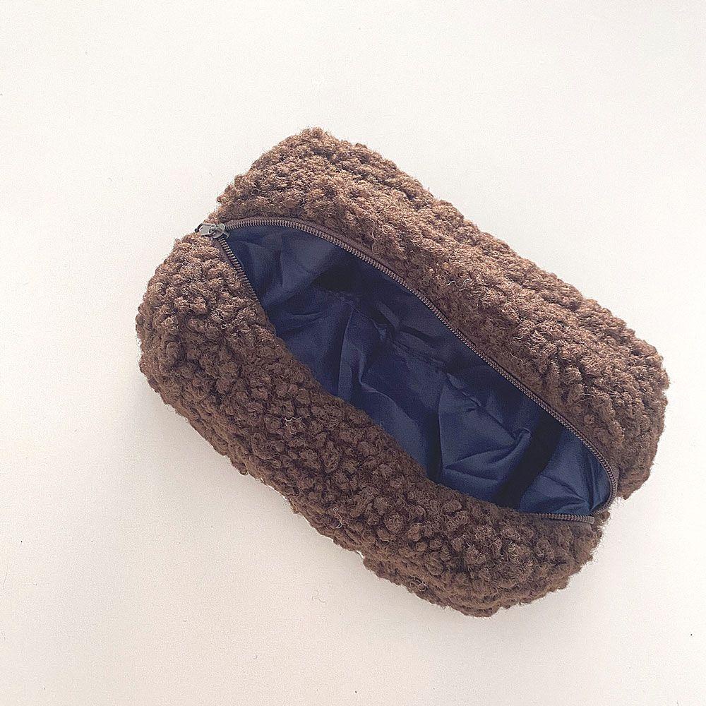 MIHAN1 New Cosmetic Bag Portable Cashmere Coin Purse Cute Fashionable Pencil Storage Simple Large-Capacity/Multicolor