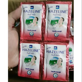10 GÓI SỮA TẮM HAZELINE TINH CHẤT DÊ VÀ NGỌC TRAI