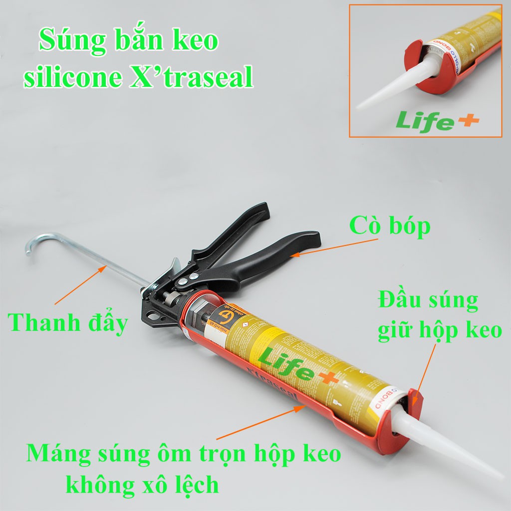 Súng bắn keo Silicone cao cấp  X'traseal Malaysia