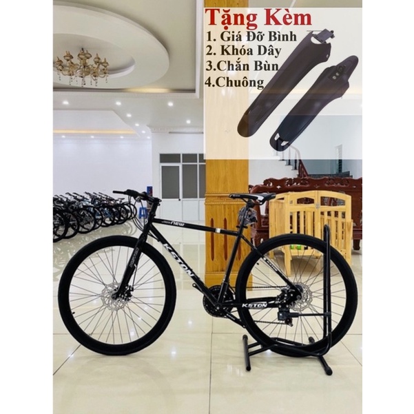 Xe đạp Touring Ktons vành 700c Khung thép-Chính hãng-  tặng kèm phụ kiện