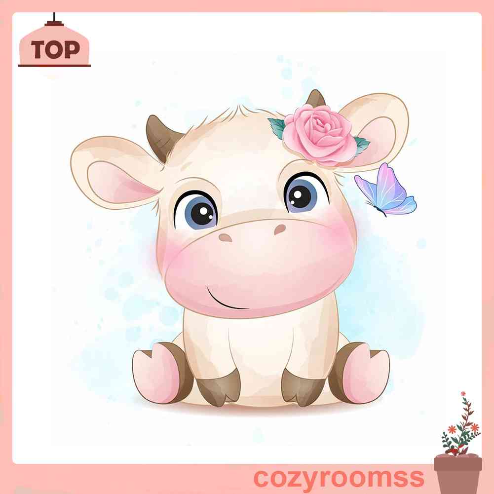 Bộ Tranh Đính Đá 5D Họa Tiết Hoạt Hình Động Vật Dễ Thương Độc Đáo DIY