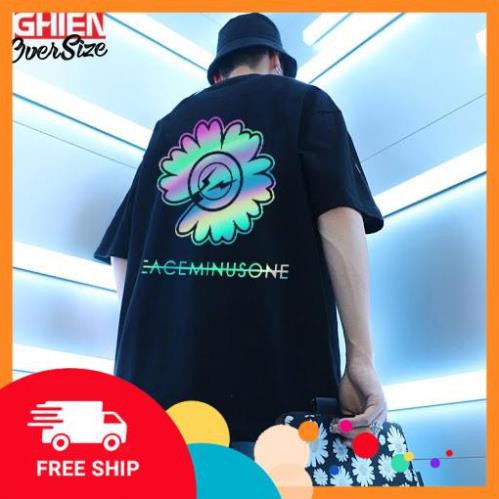 Áo Thun G-Dragon PEACEMINUSONE Oversize Tay Lỡ Phản Quang 7 Màu M/XL