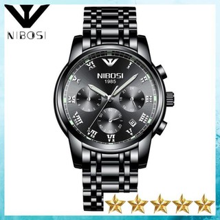 (Siêu phẩm) Đồng Hồ Nam Nibosi 1985 Kính Tráng Sapphire Chạy Full Kim + Fullbox + Full Phụ Kiện