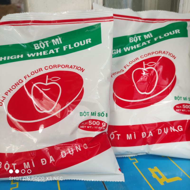 [giá dọn kho] Bột mì đa dụng (bột mì số 8) gói 500gr / 1kg - tặng 10gr men nở