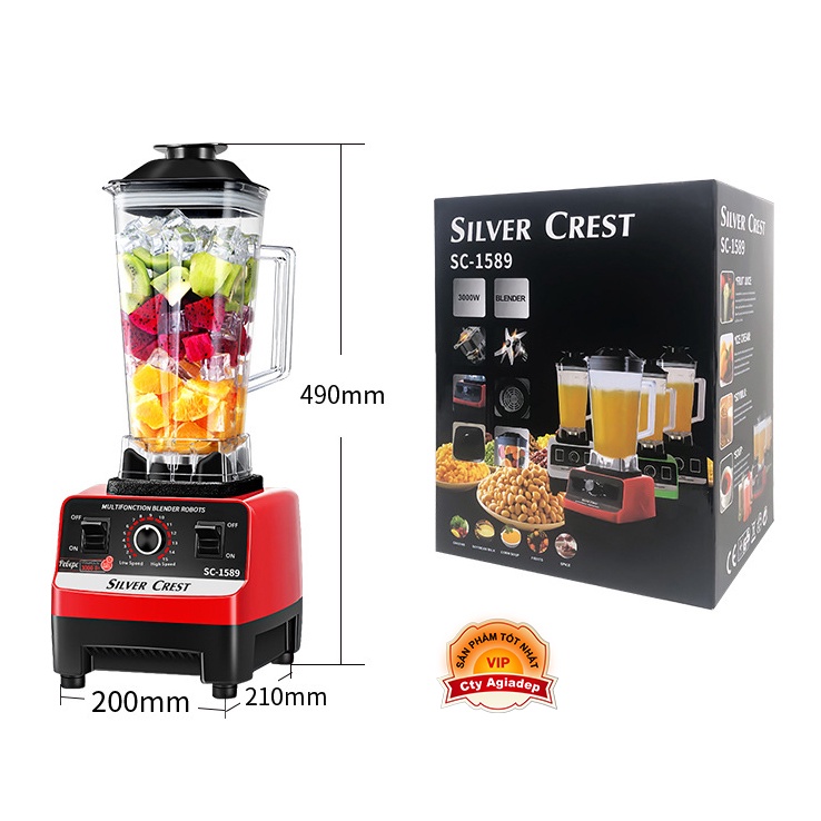Máy say sinh tố công nghiệp Silver Crest siêu mạnh 4500W
