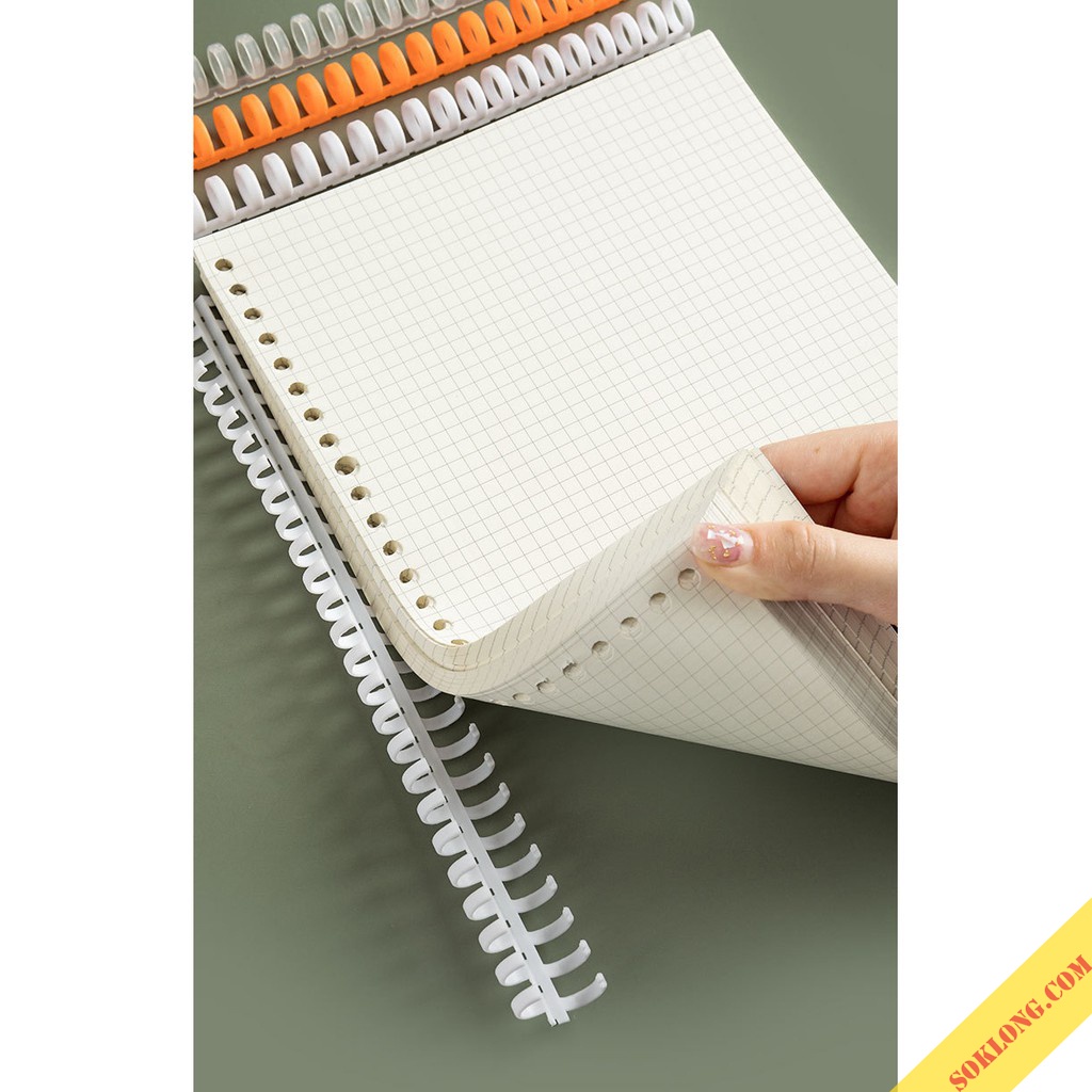 Binder thanh còng nhựa 12mm kẹp ruột sổ, tài liệu refill giấy làm Binder Tuệ Minh