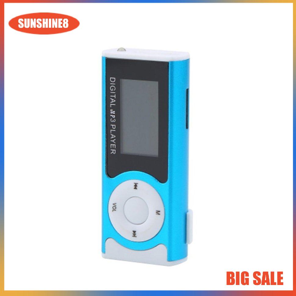 Máy nghe nhạc MP3 Mp3 màu xanh dương có kẹp tiện dụng