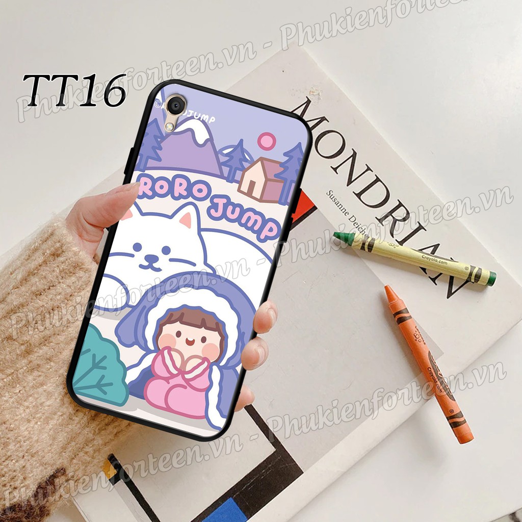 Ốp lưng Oppo A37 - Oppo F1 - F1 Plus in hình Roro Jump tóc ngang vai dễ thương, siêu đẹp.