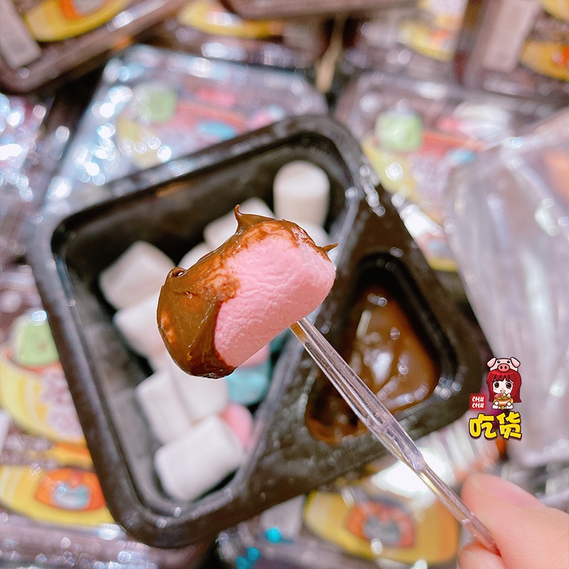 Lẩu socola mini -marshmallow chấm socola