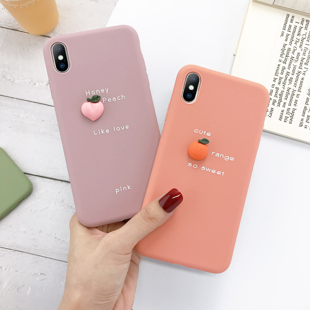 Ốp điện thoại TPU dẻo mẫu trái cây 3D DIY chống sốc trầy xước cho IPhone 11 Pro XR/XS/X 7 8 Plus | BigBuy360 - bigbuy360.vn