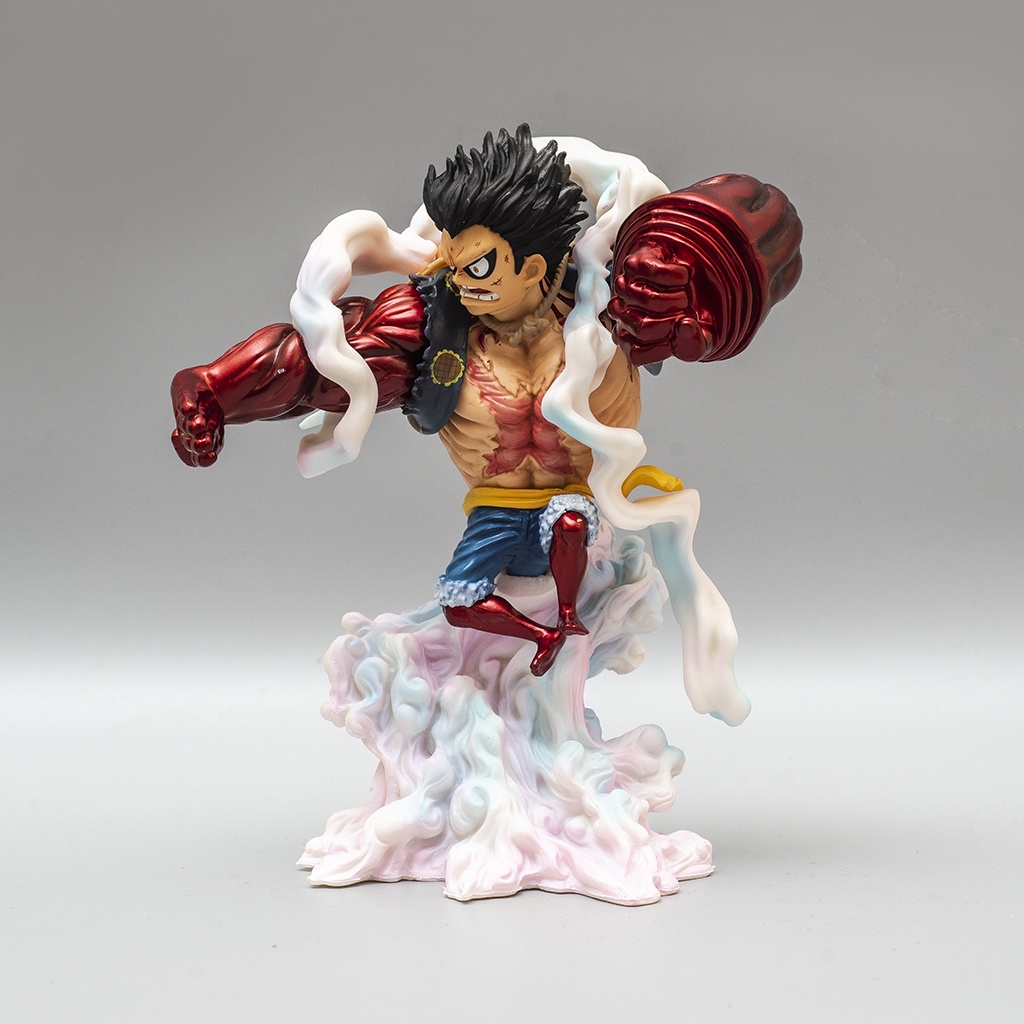 Mô hình One Piece Luffy Gear 4 Bounce Man LF10 cao 18cm, mô hình One Piece Figure Luffy băng Mũ Rơm Haki Shop