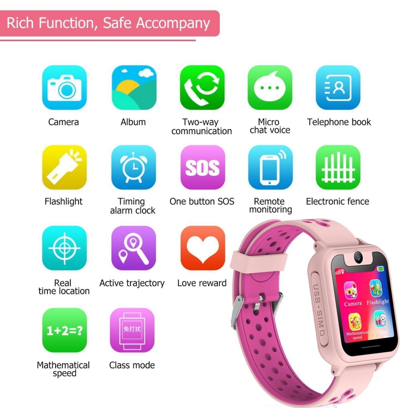 S6 VS S10 Smart watch LBS Kid Smart Watch Baby Gift Children SOS Call Anti Lost Monitor Watch