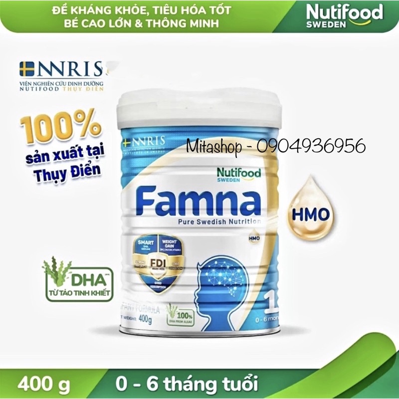 Sữa bột Famna số 1 của Nutifood Thuỵ Điển