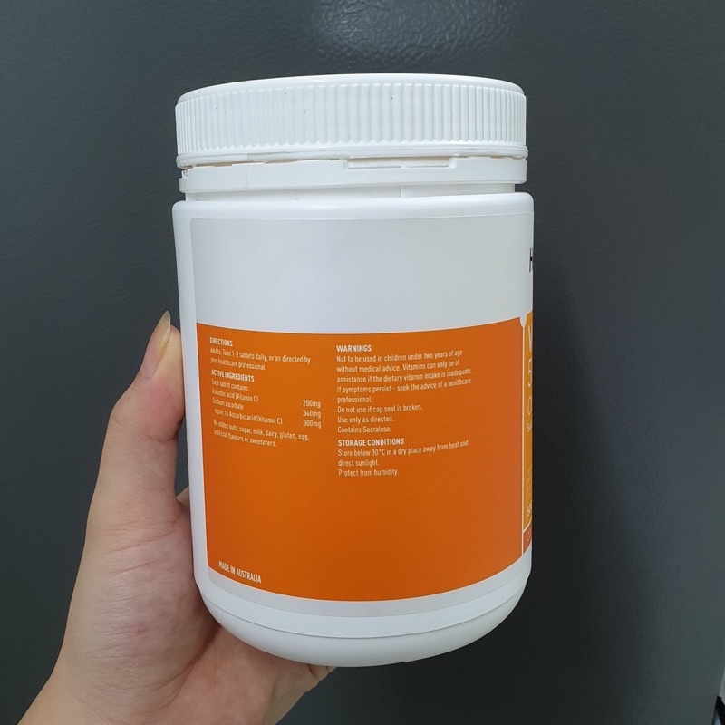 [CHUẨN HÃNG] Vitamin C 500mg Heathy care Úc mẫu mới