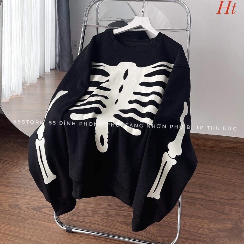 Set áo nỉ xương + sơ mi H2S868