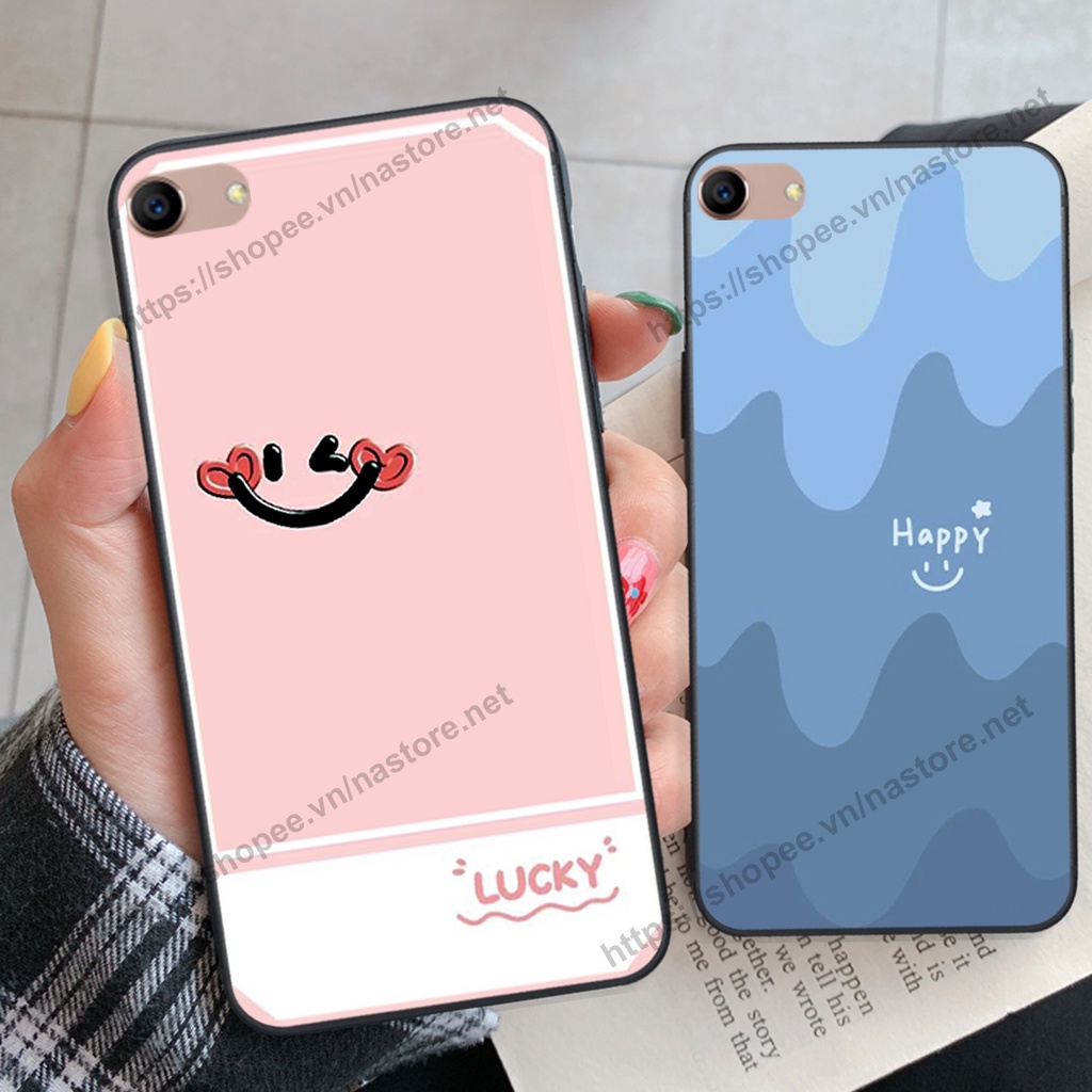 Ốp lưng Oppo A39 / A57 / A59(F1s) / A71 /A83 mặt cười, họa tiết caro đơn giản đẹp cute
