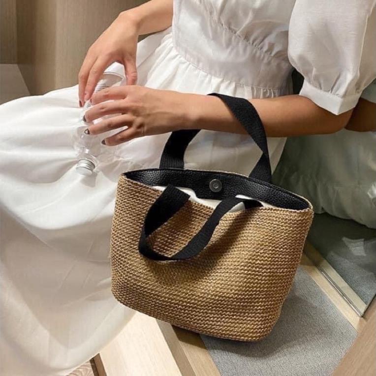 🔥 FREESHIP 🔥 ❤️Túi Cói Đi Biển❤️Túi Xách Cói Mềm Mini Đi Biển Siêu Hot Summer
