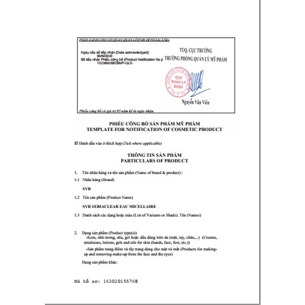 Nước tẩy trang làm sạch da dầu mụn SVR SEBIACLEAR Eau Micellaire 75ml