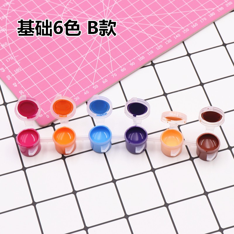 【Simple Acrylic】Simple Acrylic 12 colors~Clay coloring Acrylic paint to draw eye base color 3ml each