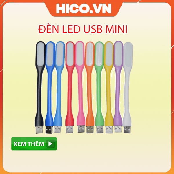 Đèn Led Dẻo Mini Cổng USB Tiện Lợi, Đèn Led USB Siêu Sáng Cho Đọc Sách, Học Bài, Cắm Laptop (Giao Màu Ngẫu Nhiên)