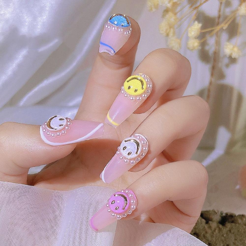 Phụ Kiện Trang Trí Móng Tay Hình Hoa Hướng Dương Mặt Cười Nhiều Màu|Phụ Kiện Trang Trí Móng Tay Nghệ Thuật