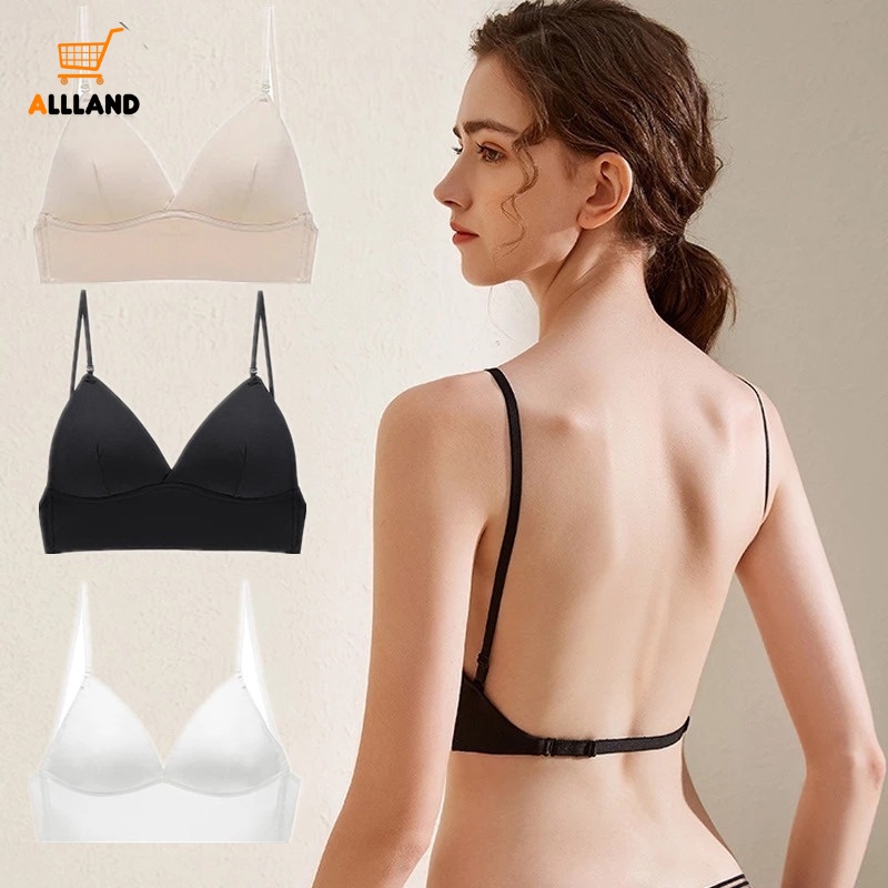 Áo Lót Lụa Nâng Ngực Hình Chữ U Hở Lưng / Không Gọng Thép Thoải Mái Gợi Cảm Cho Nữ