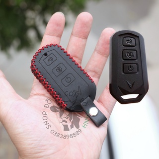 Bao da chìa khoá Xe điện Vinfast VENTO, Theon, vento S, theon S handmade da thật