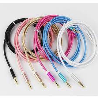Dây audio 2 đầu 3.5 loại xịn bọc dù siêu chắc dài 1.5m