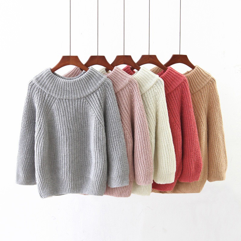 Áo Len Sweater Đan Trơn Nữ Tay Ống Form Rộng SAVVY Thời Trang Nữ Ulzzang Nổi Bật