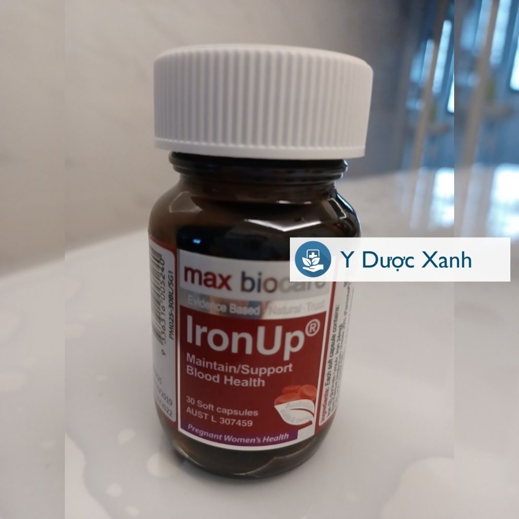 Mua [Chính Hãng] MAX BIOCARE IRONUP, 30 viên, Viên sắt bổ máu cho bà bầu, mang thai, sau sinh - Y Dược Xanh