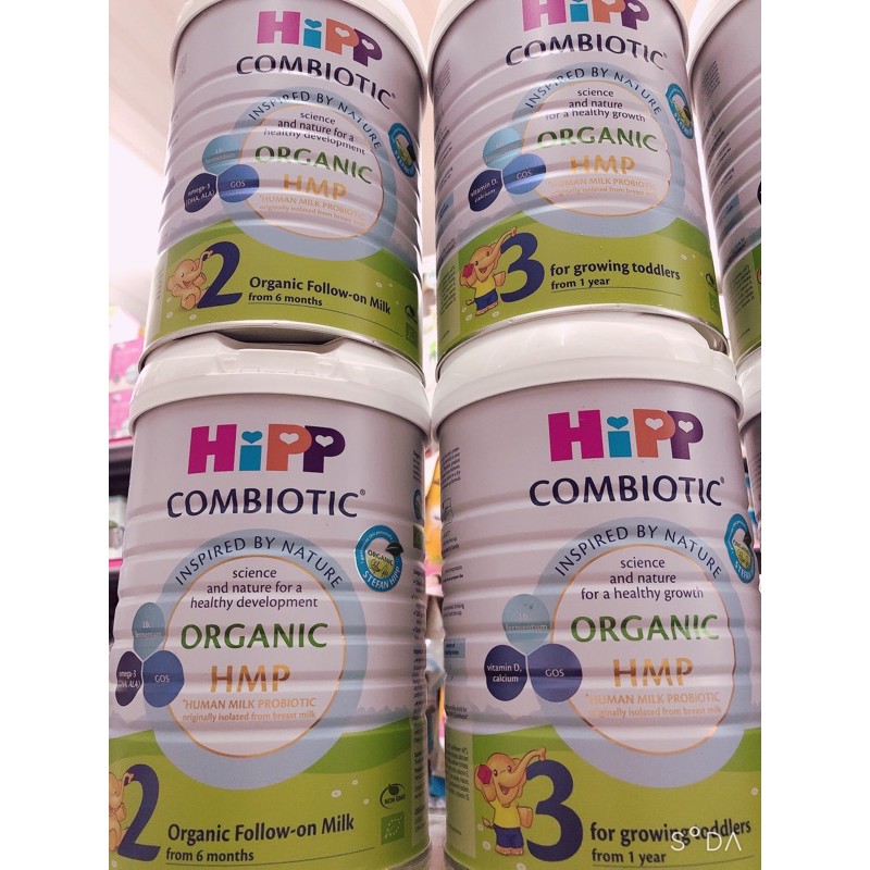 SỮA HIPP ORGANIC ĐỦ SỐ 1/2/3/4 (LON 800 GAM)